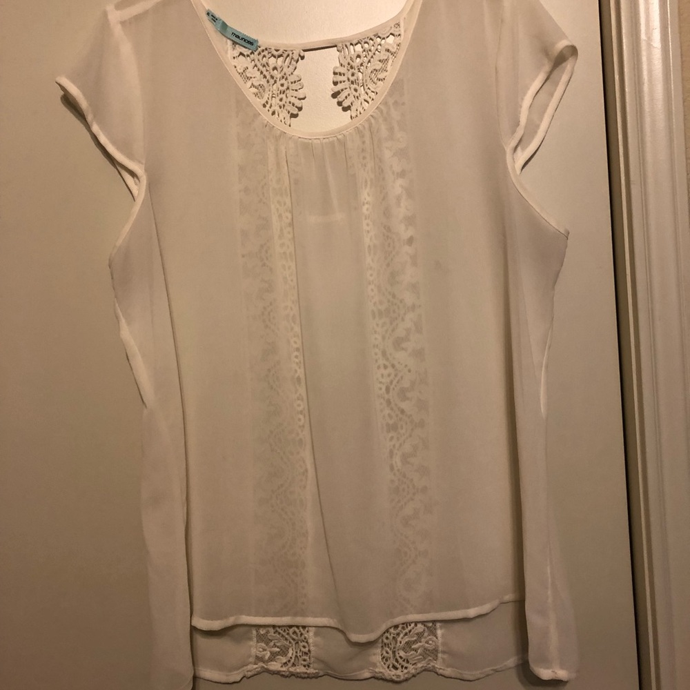 Maurices white blouse